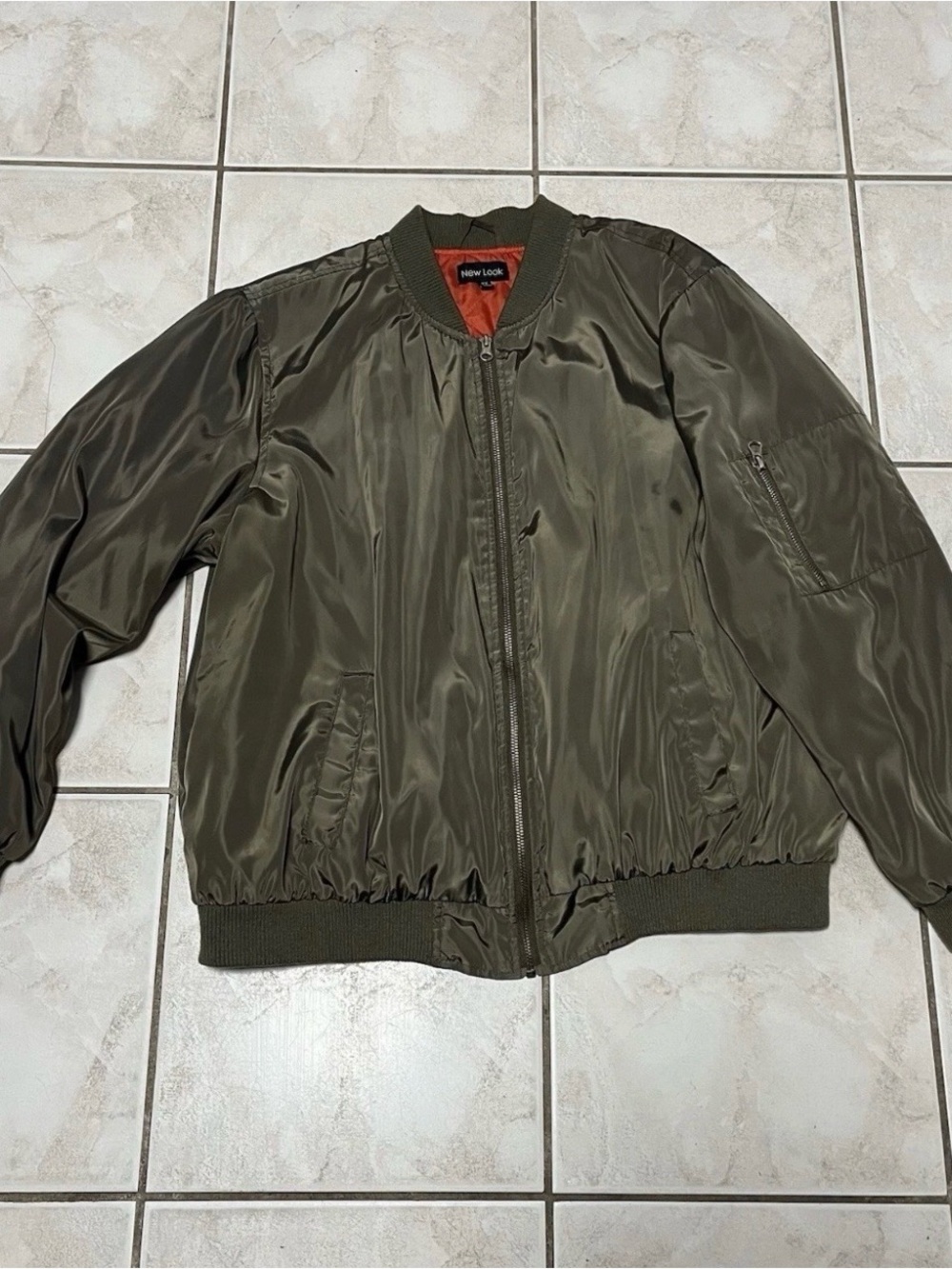 New Look Women’s Size 2XL Green Zip Up Bomber Jacket